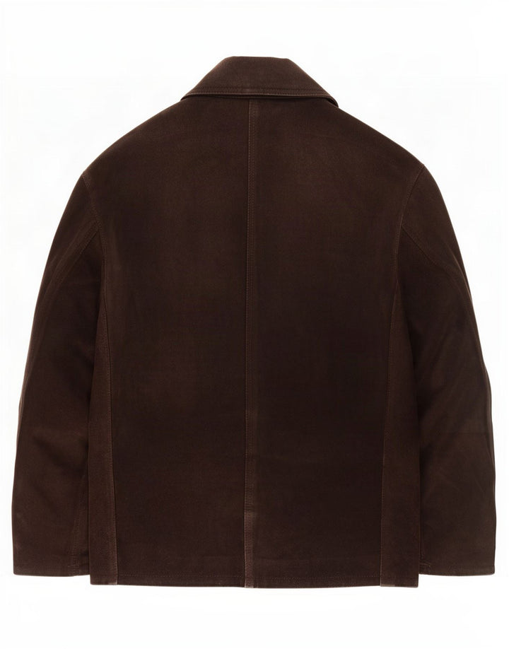 Vintage Ανδρικό Suede Jacket UK 36 Small Brown