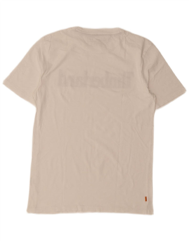 Ανδρικό T-Shirt με κανονική εφαρμογή Timberland, μικρό λευκό βαμβακερό μπλουζάκι