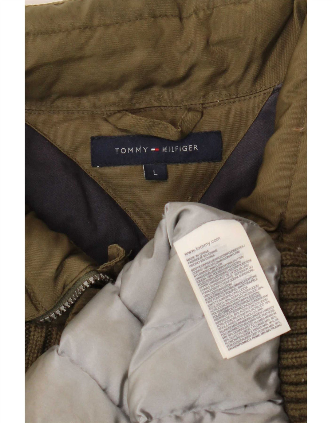Tommy Hilfiger Ανδρικό μπουφάν UK 40 Large Khaki Nylon