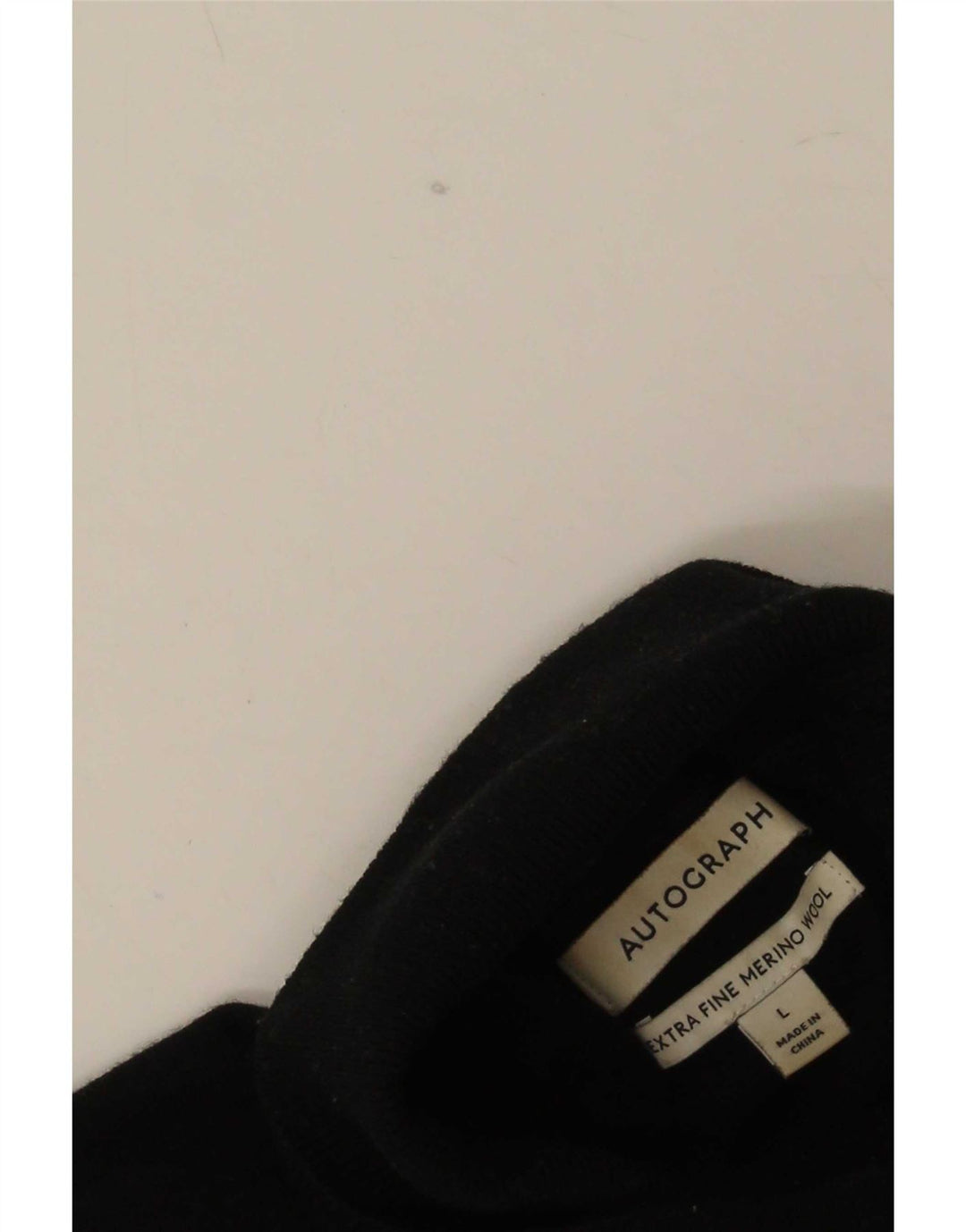Ανδρικό πουλόβερ Marks & Spencer Autograph Roll Neck Jumper Μεγάλο Μαύρο