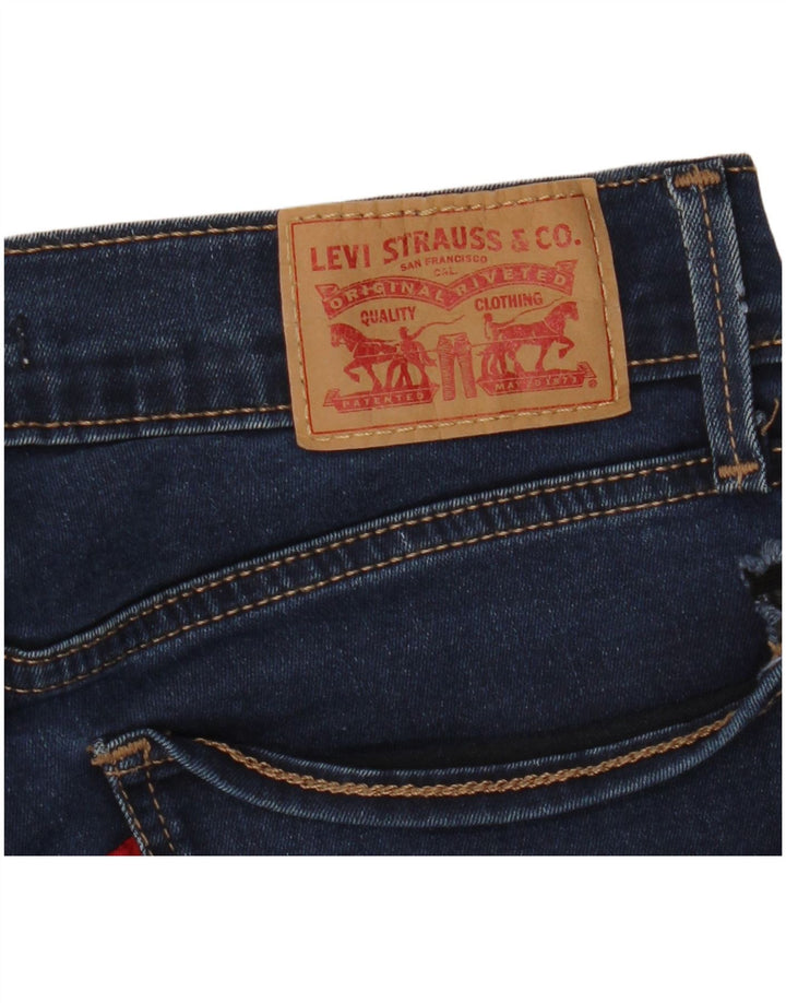 LEVI'S Γυναικεία 710 Super Skinny Jeans W26 L30 Navy Blue Polyester