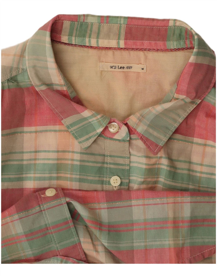 Γυναικείο κοντομάνικο πουκάμισο LEE UK 12 μεσαίο πολύχρωμο τσεκ