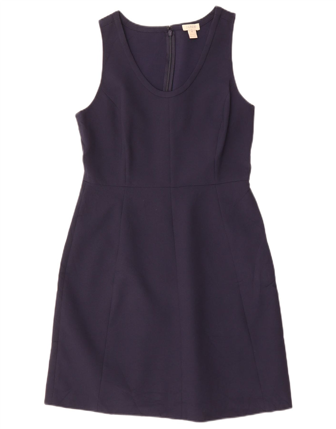 J. CREW Γυναικείο Αμάνικο Φόρεμα A-Line US 6 Medium Navy Blue Polyester