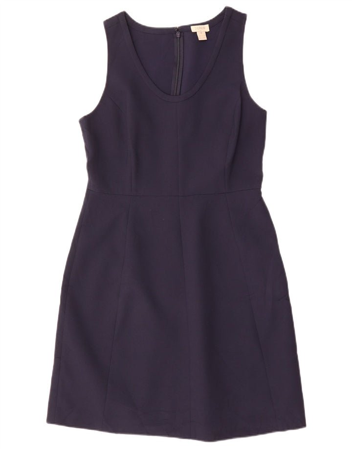J. CREW Γυναικείο Αμάνικο Φόρεμα A-Line US 6 Medium Navy Blue Polyester