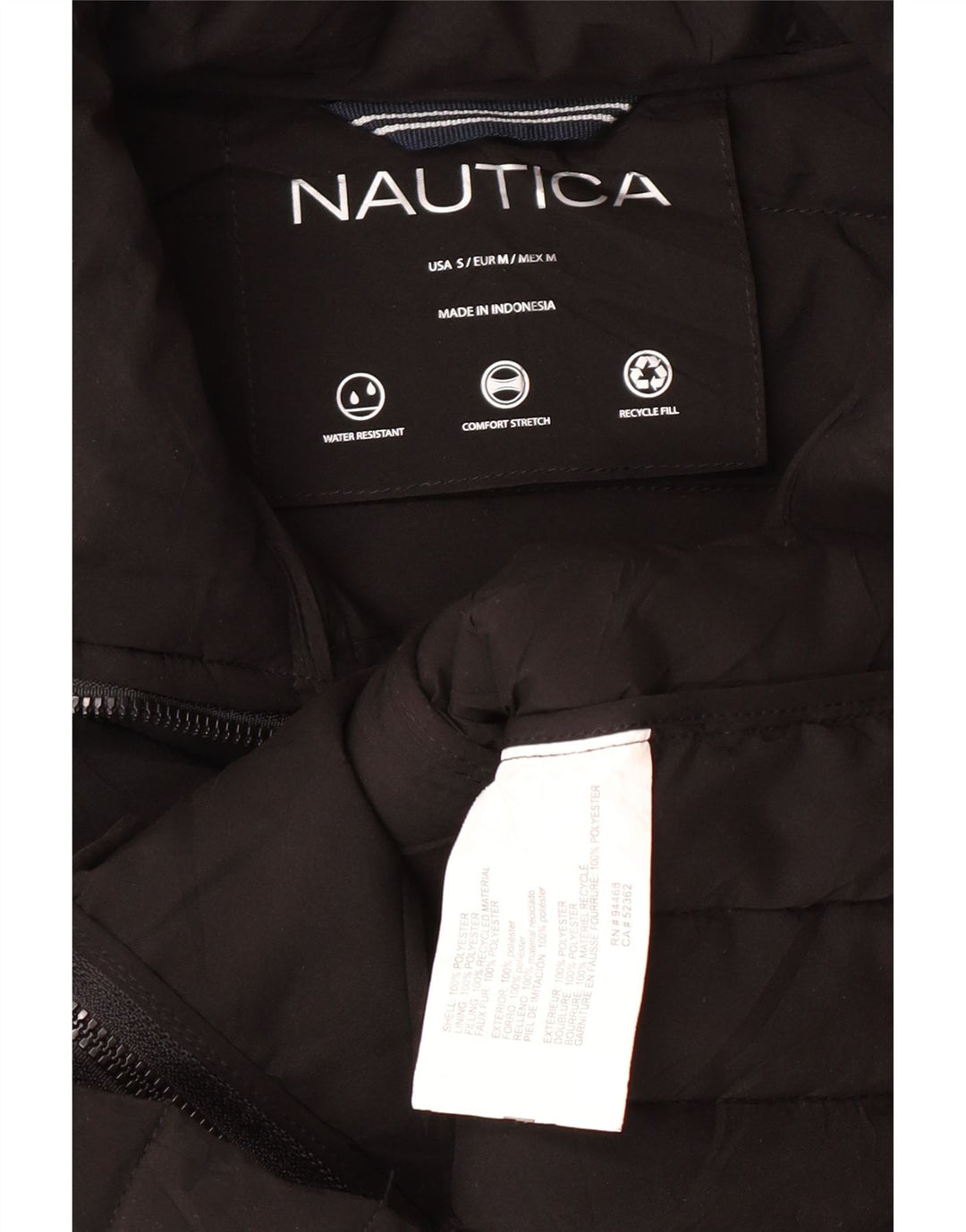 Nautica Γυναικείο μπουφάν με επένδυση UK 10 Small Black Polyester