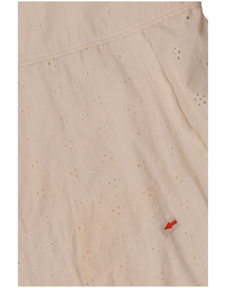 Playlife Γυναικεία Φούστα A-Line IT 42 Medium W30 Λευκή Βαμβακερή