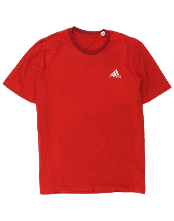 Ανδρικό T-Shirt Adidas Top μεγάλο κόκκινο βαμβακερό
