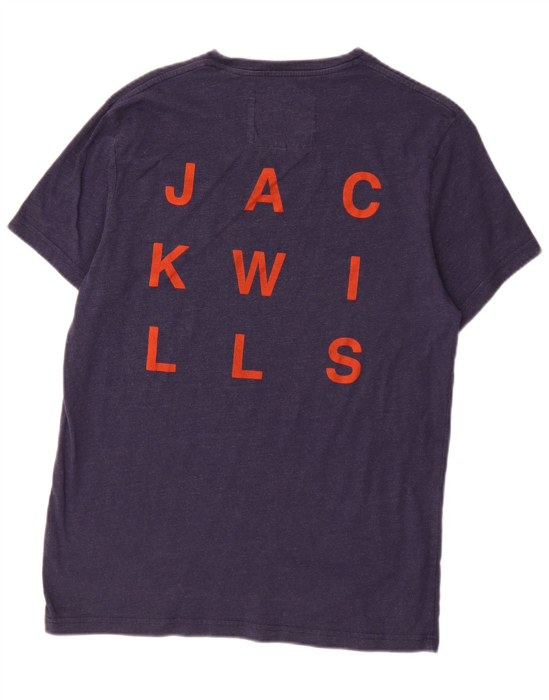 Jack Wills Ανδρικό γραφικό μπλουζάκι Μπλουζάκι Μικρό Ναυτικό Βαμβακερό