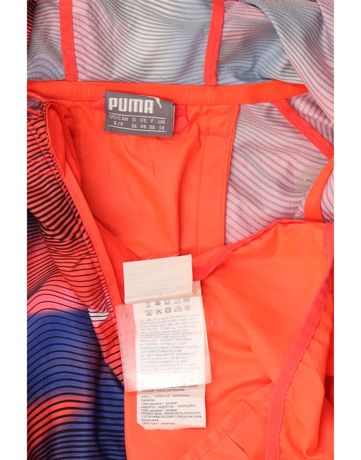 Puma γυναικεία αθλητική φόρμα με κουκούλα Top Jacket UK 10 Μικρά πολύχρωμα γεωμετρικά