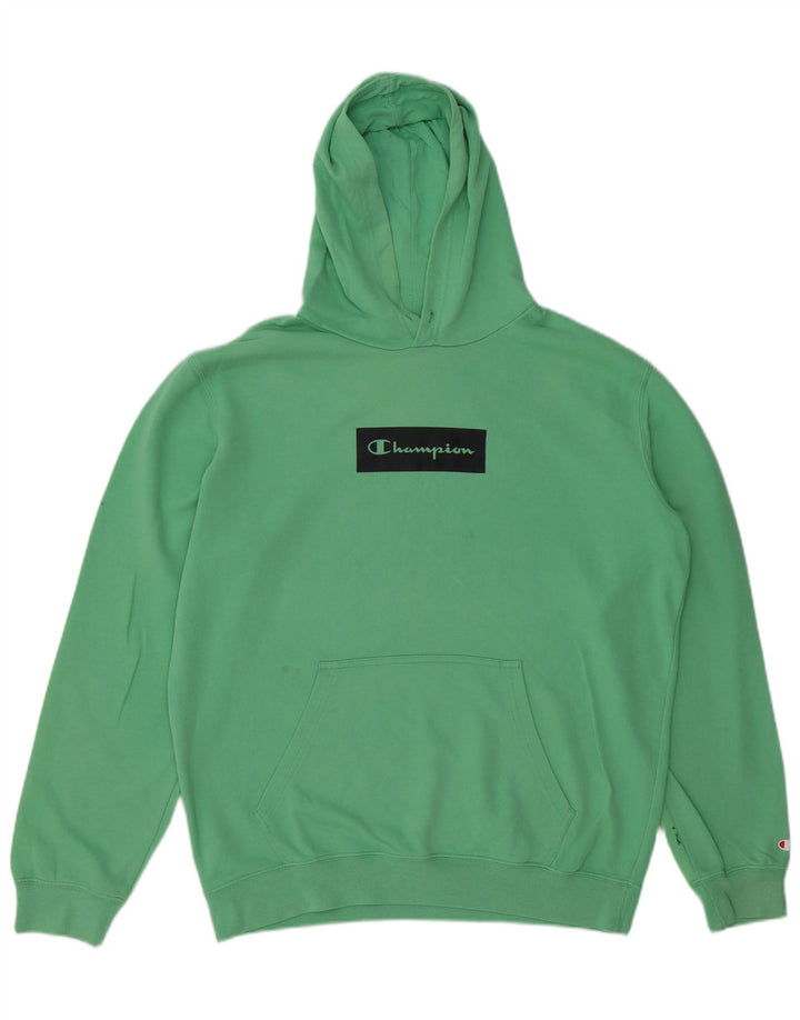 CHAMPION Ανδρικά γραφικά κουκούλα Jumper XL Green