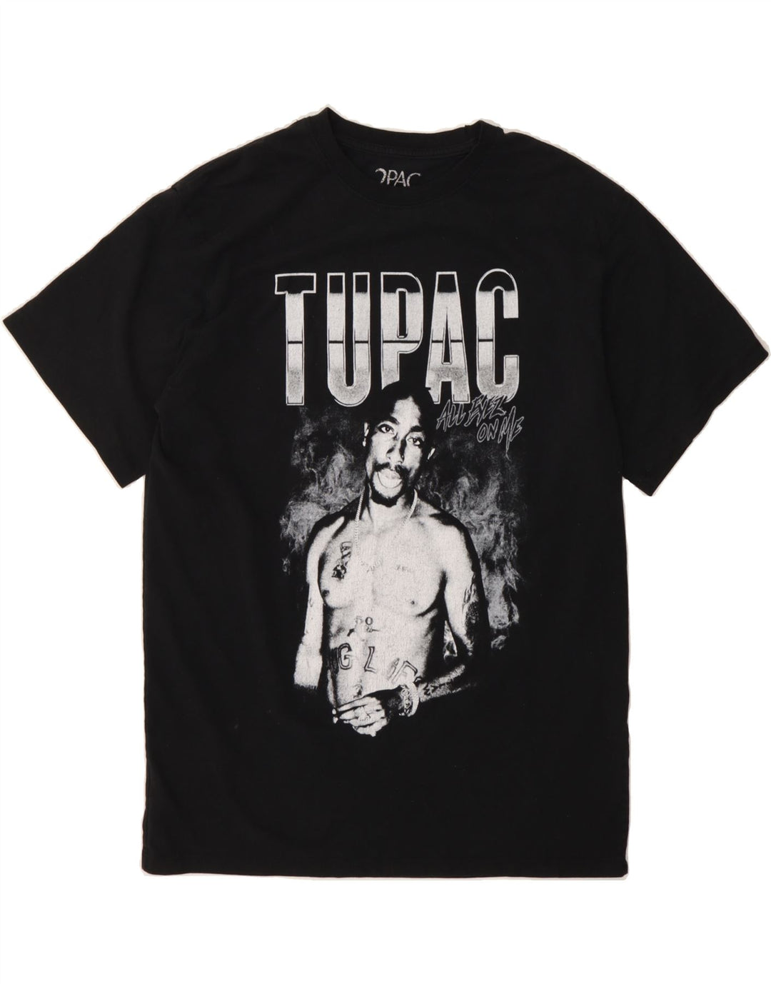 PULL & BEAR Mens 2 Pac Graphic T-Shirt Top Large Black Cotton Vintage Pull & Bear and Second-Hand Pull & Bear from Messina Hembry 