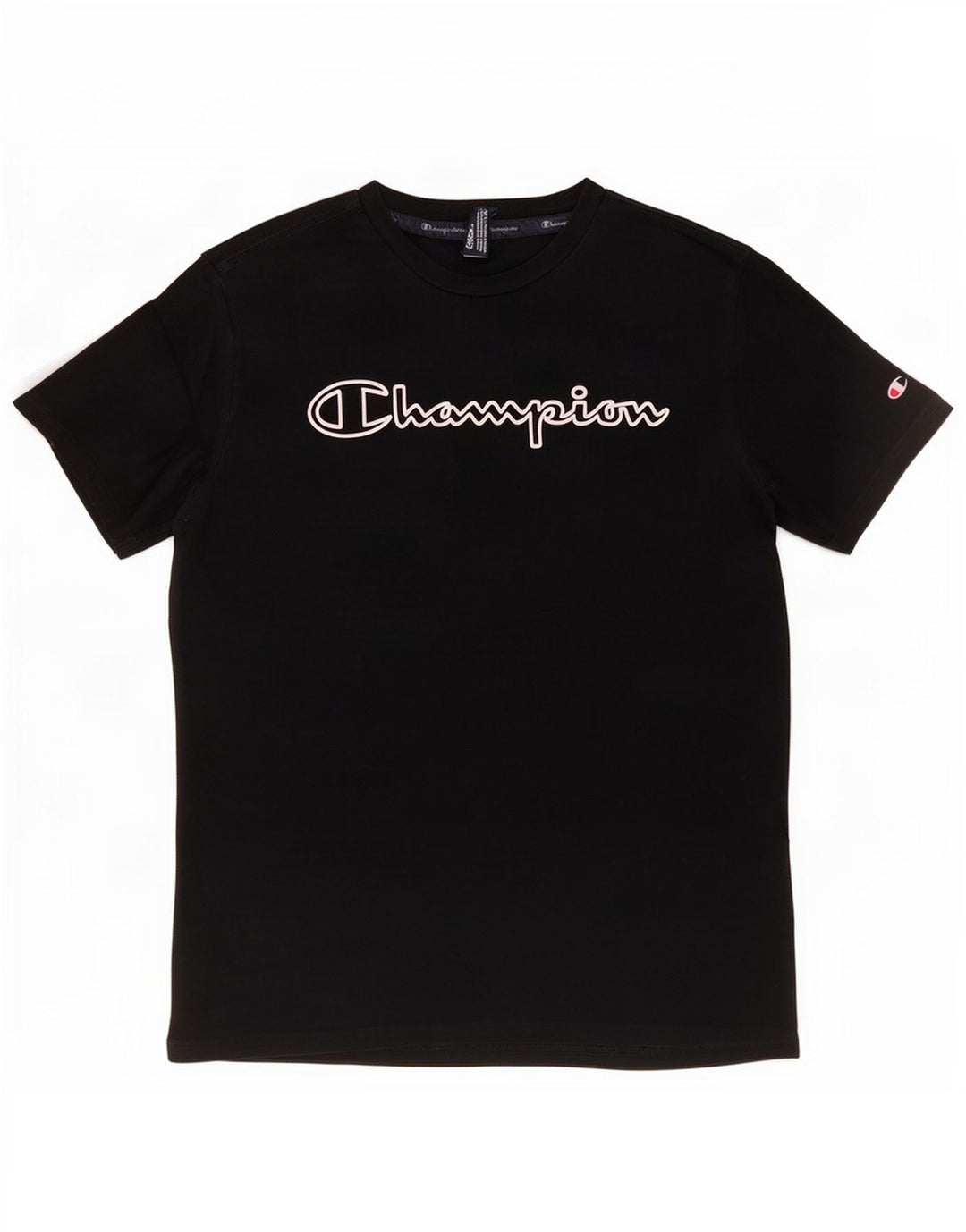 Ανδρικό γραφικό T-Shirt Champion Top Μεσαίο μαύρο βαμβακερό