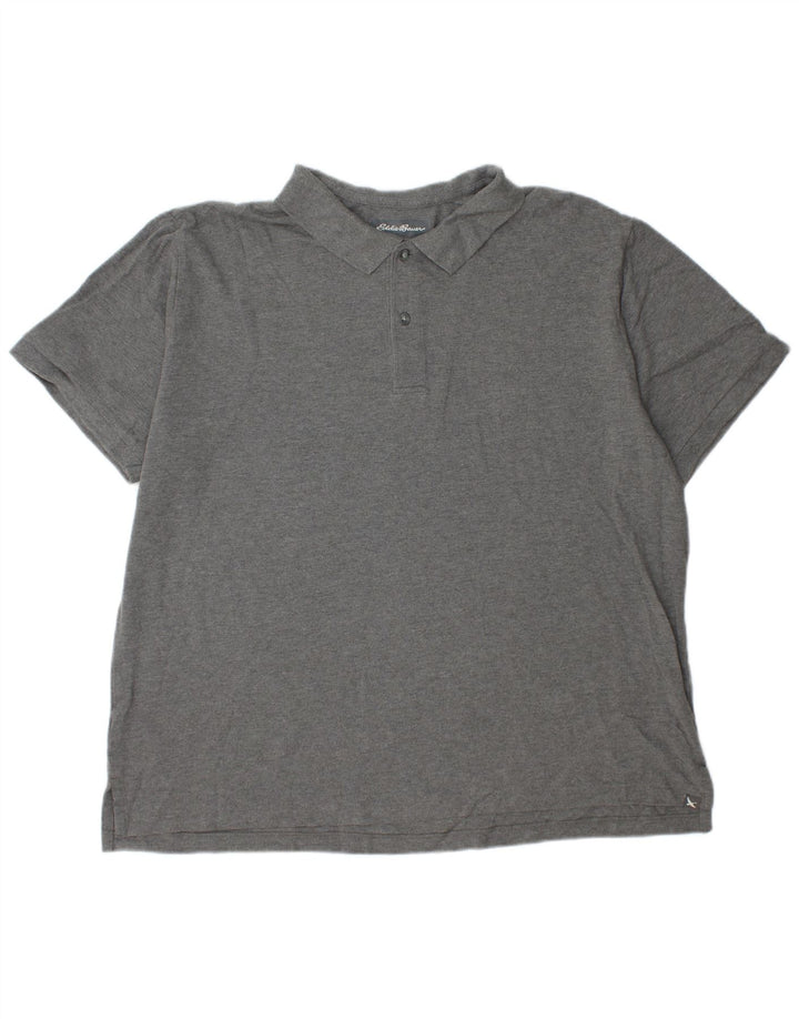 EDDIE BAUER Ανδρικό πουκάμισο πόλο 2XL Γκρι βαμβακερό