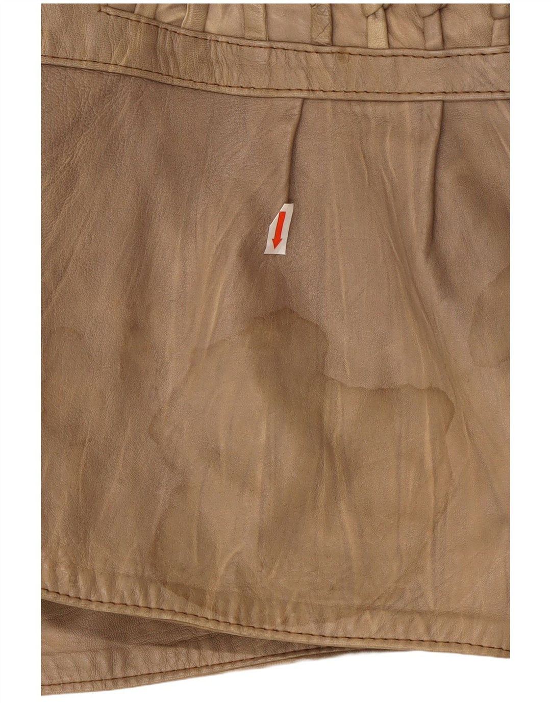 Vintage Γυναικείο Δερμάτινο Μπουφάν UK 14 Medium Beige Leather