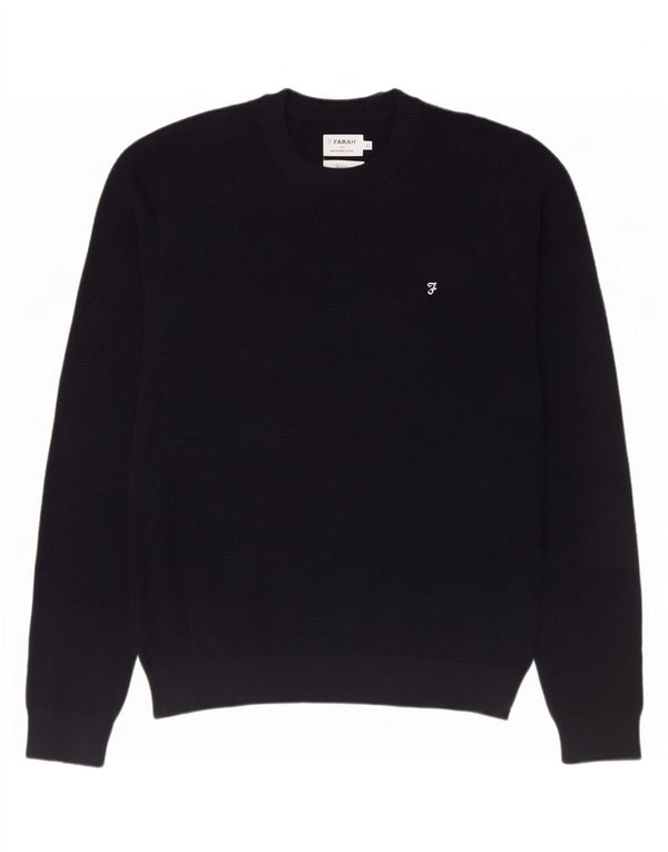Ανδρικό πουλόβερ Farah Modern Fit Crew Neck Jumper XL Navy Blue Cotton
