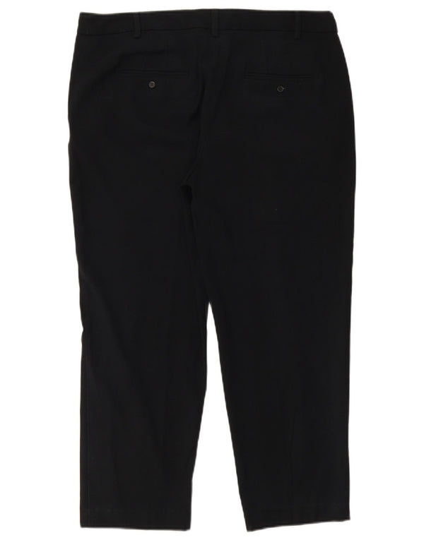 Marks & Spencer Γυναικείο ίσιο παντελόνι Chino UK 14 μεγάλο W36 L26 μαύρο