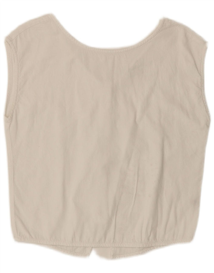 Esprit Γυναικεία Αμάνικη Μπλούζα UK 10 Small White
