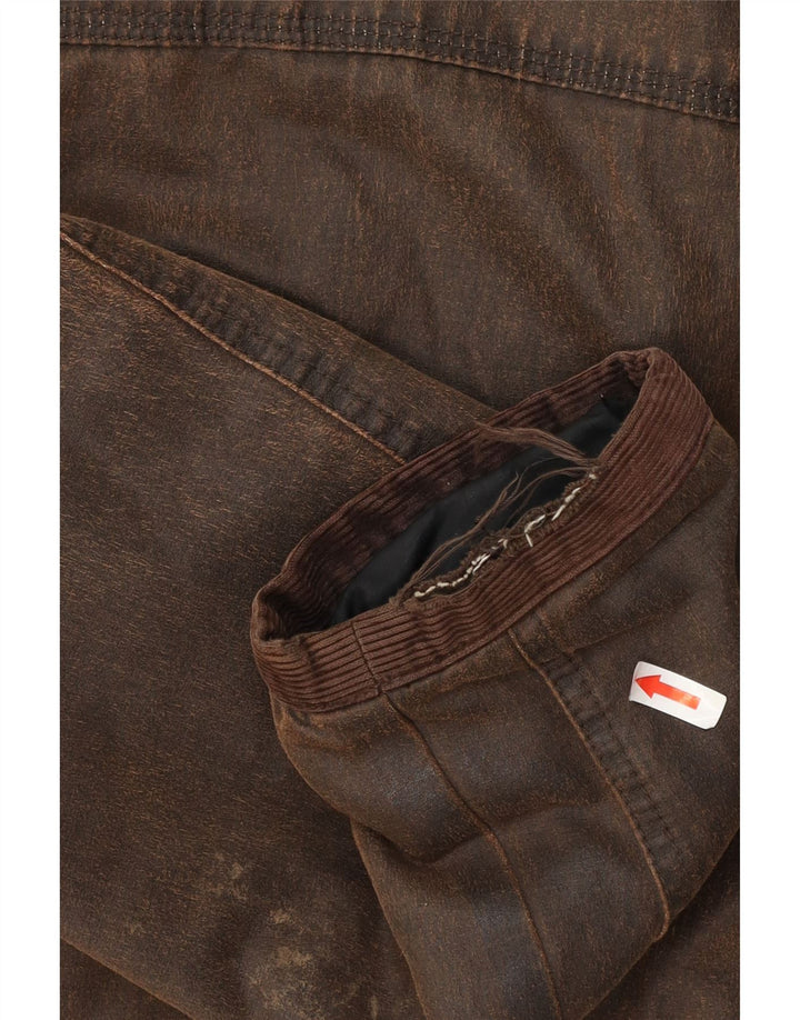 WHITE STUFF Ανδρικό κερωμένο βαμβακερό μπουφάν UK 40 μεγάλο καφέ βαμβακερό