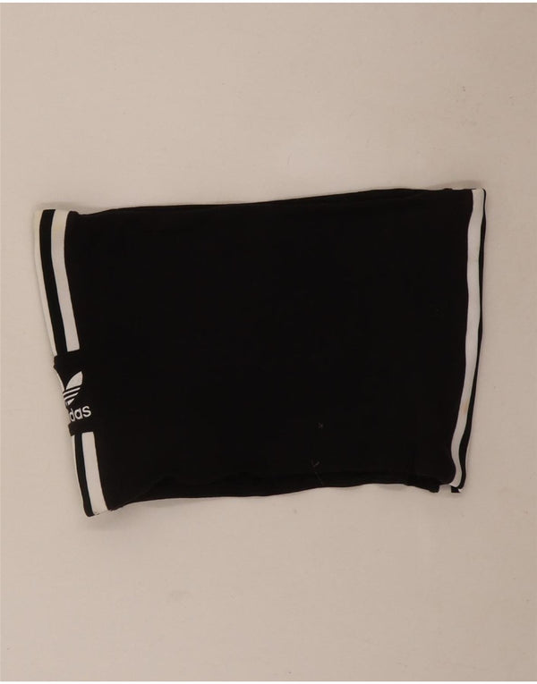 Adidas Γυναικείο Crop Strapless Top UK 12 Medium Black Cotton