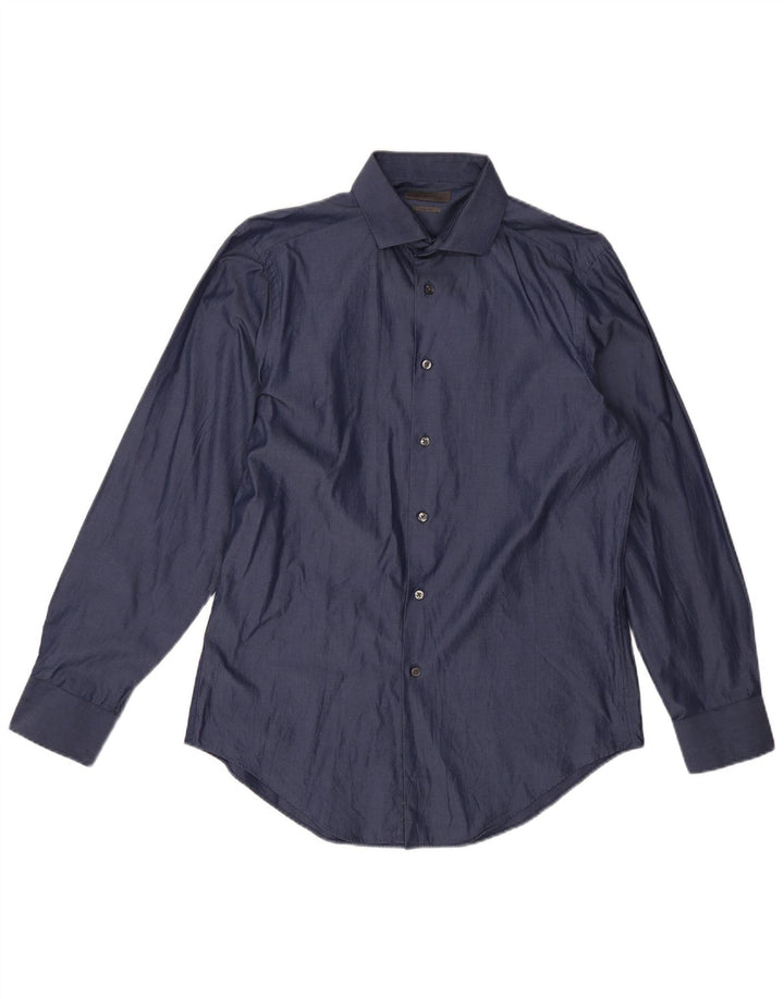 Ανδρικό πουκάμισο Calvin Klein Slim Fit Large Navy Blue