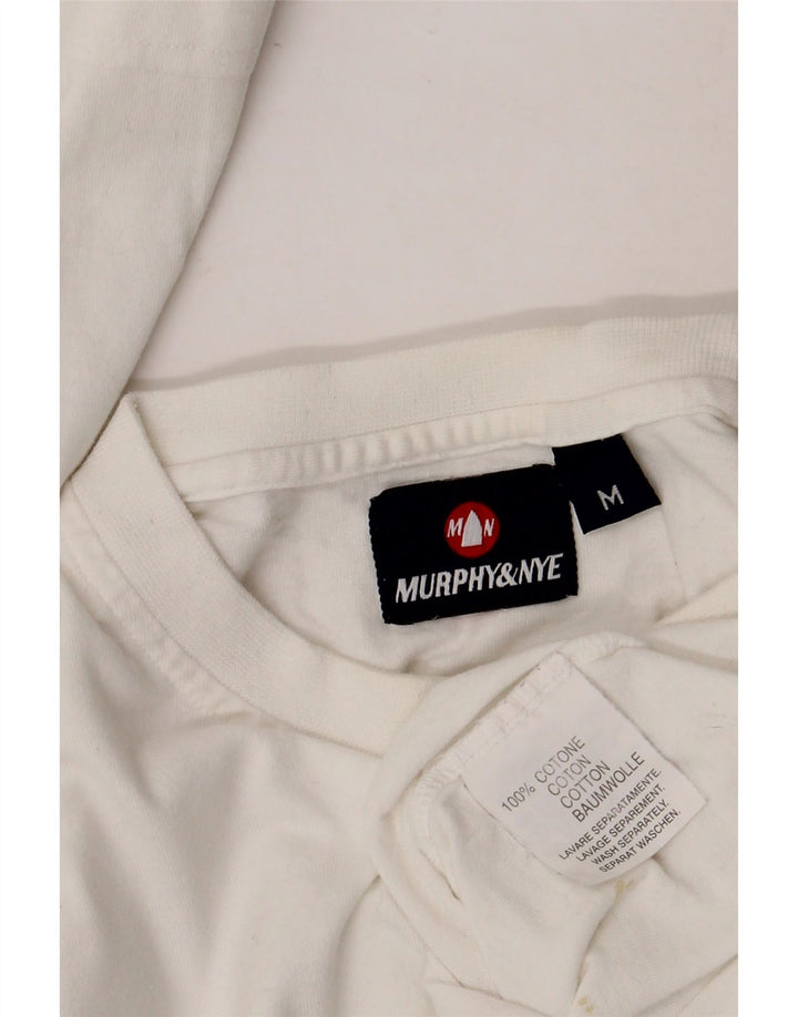MURPHY & NYE Ανδρικό γραφικό τοπ Μακρυμάνικο μεσαίο λευκό