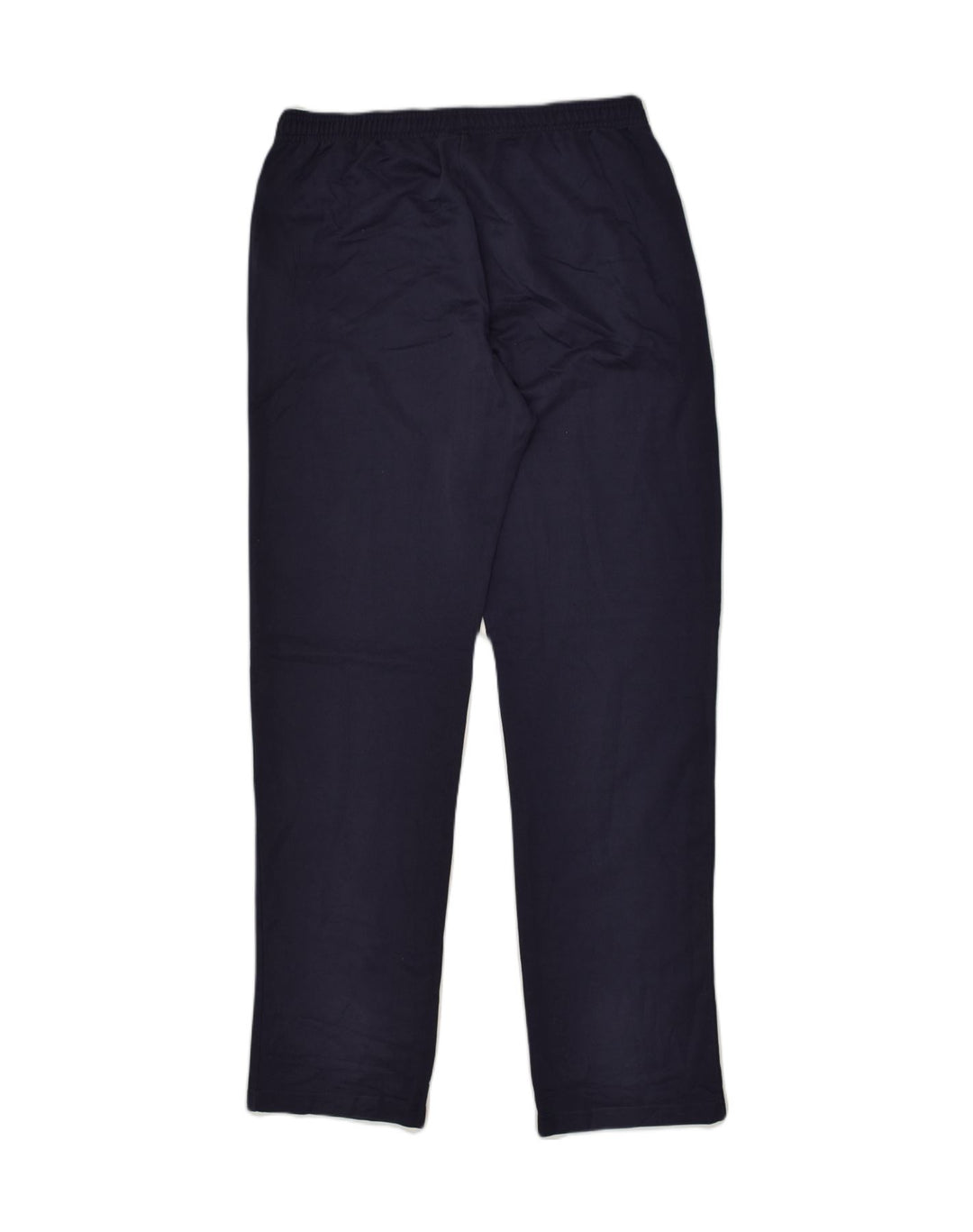 ASICS Womens Graphic Tracksuit Trousers UK 14 Large Navy Blue | Vintage Asics | Thrift | Second-Hand Asics | Used Clothing | Messina Hembry 