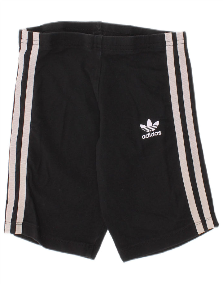 Adidas Girls Shorts 7-8 Years Black Cotton Sports