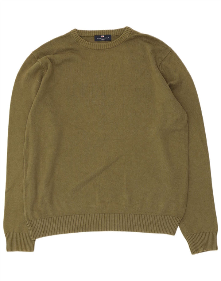 Ανδρικό πουλόβερ Marks & Spencer Blue Harbour Crew Neck Jumper Medium Khaki