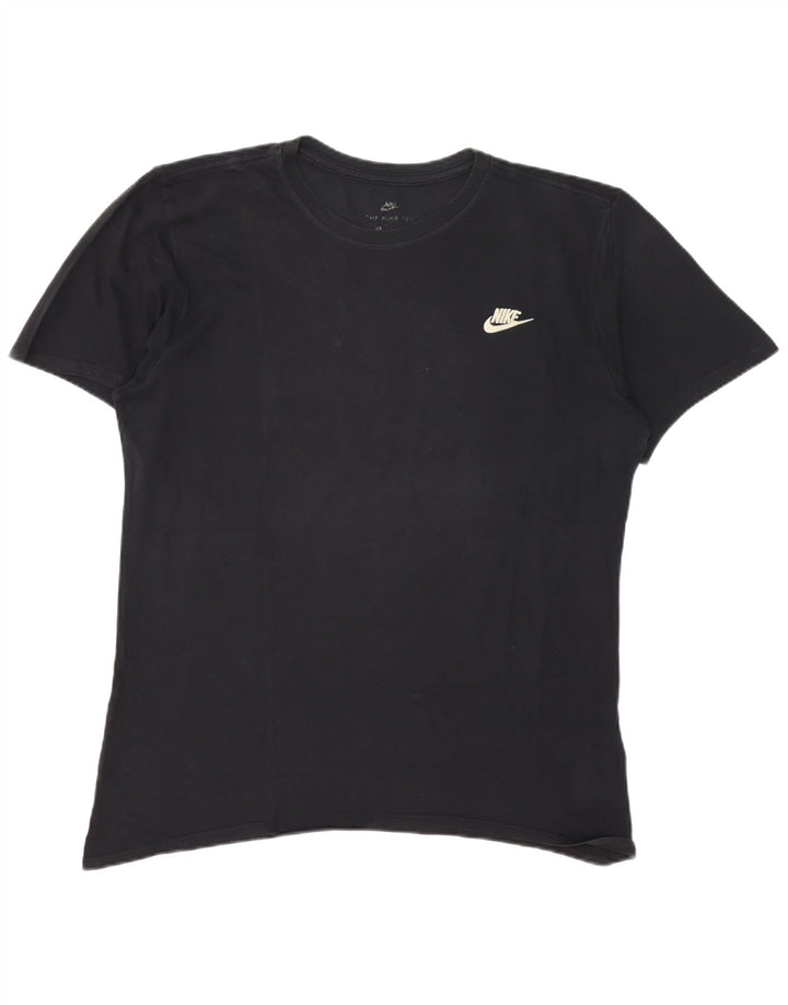 Ανδρικό μπλουζάκι Nike, μεγάλο μαύρο βαμβακερό