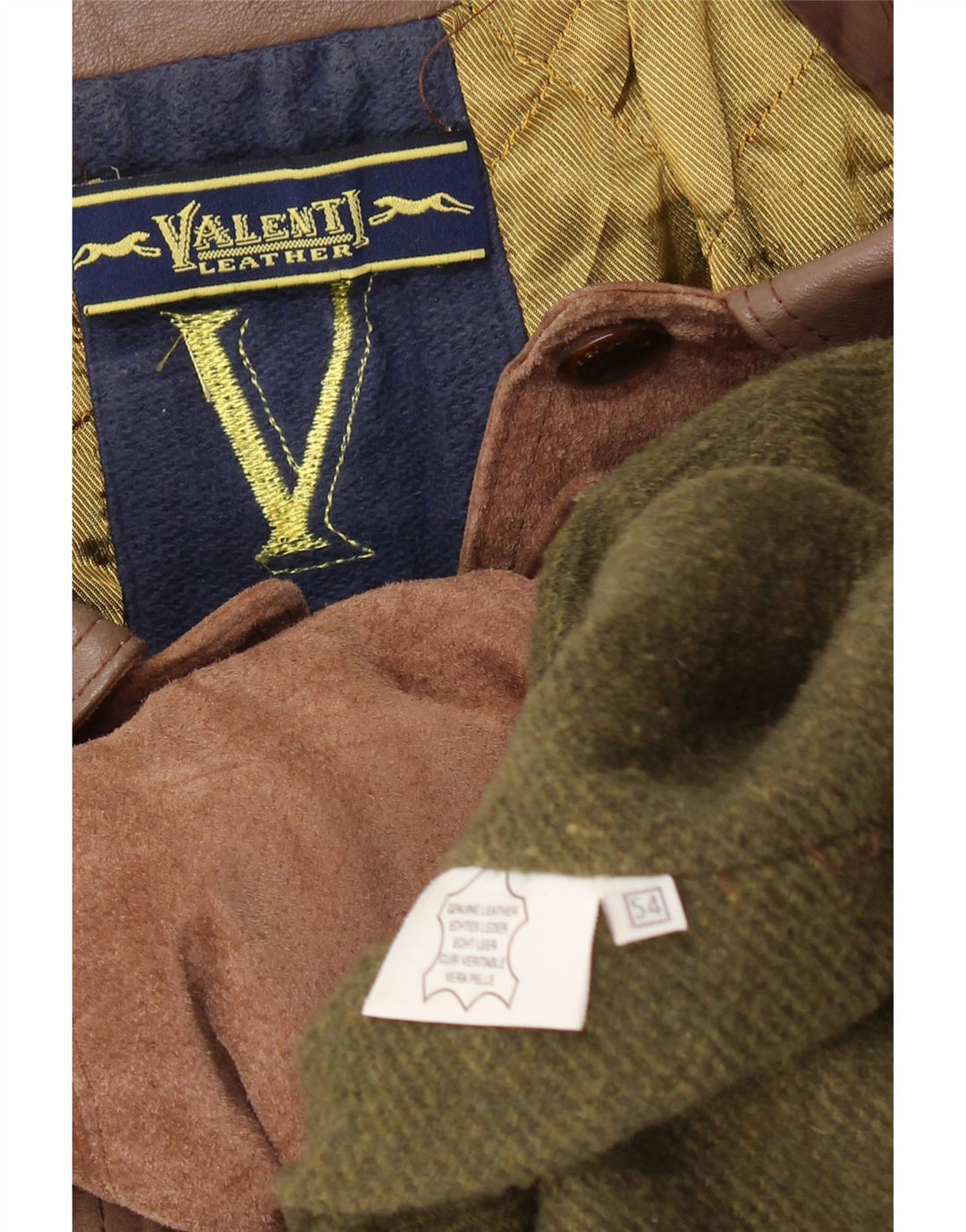 VALENT Ανδρικό Suede Jacket EU 54 2XL Καφέ Δερμάτινο