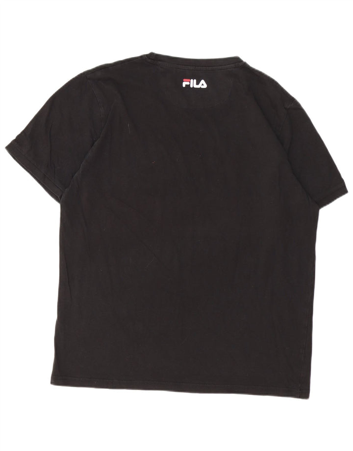 Ανδρικό γραφικό μπλουζάκι FILA Top XL Μαύρο