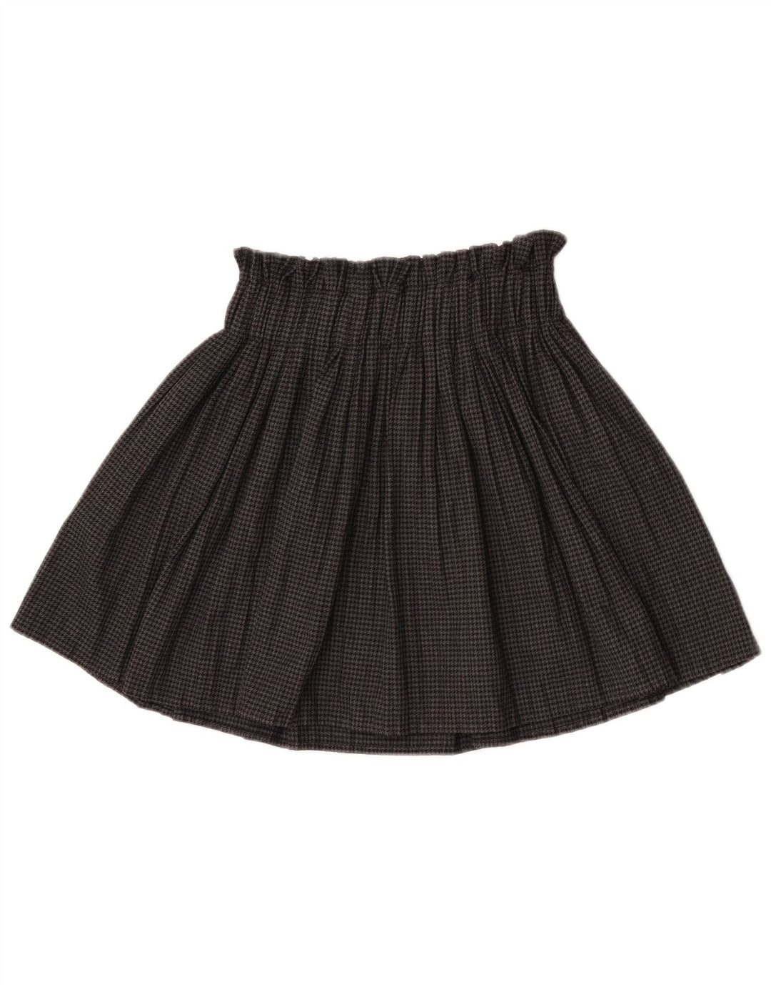 Zara Γυναικείο ψηλόμεσο Skort UK 4 XS Grey Houndstooth Πολυεστέρας