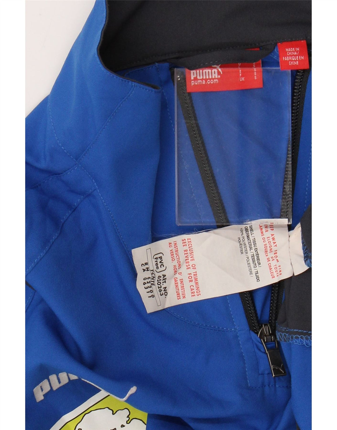 Ανδρική φόρμα πουλόβερ με γραφικό φερμουάρ PUMA Top Small Blue Colourblock