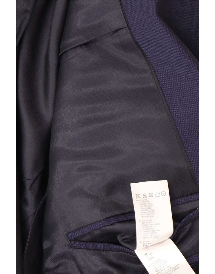 Reiss Ανδρικό σακάκι σακάκι με 1 κουμπί UK 38 Medium Navy Blue Wool