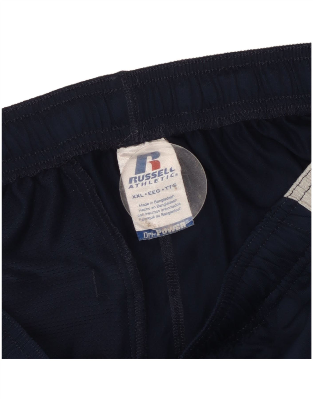 Ανδρικό αθλητικό σορτς Russell Athletic 2XL Navy Blue Colorblock Πολυεστέρας