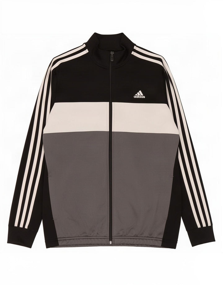 Κορυφαία φόρμα Adidas Boys 13-14 ετών Μαύρο Colourblock Polyester