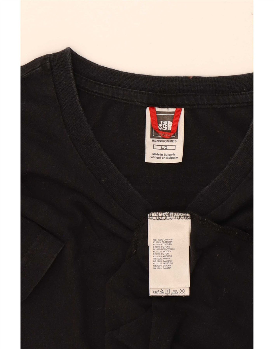 Ανδρικό T-Shirt North Face Top μεγάλο μαύρο βαμβακερό