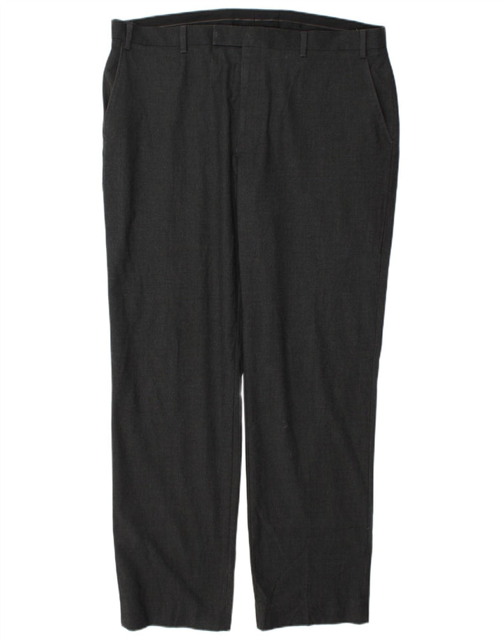 Marks & Spencer Ανδρικό παντελόνι Chino Regular W40 L33 Grey Polyester
