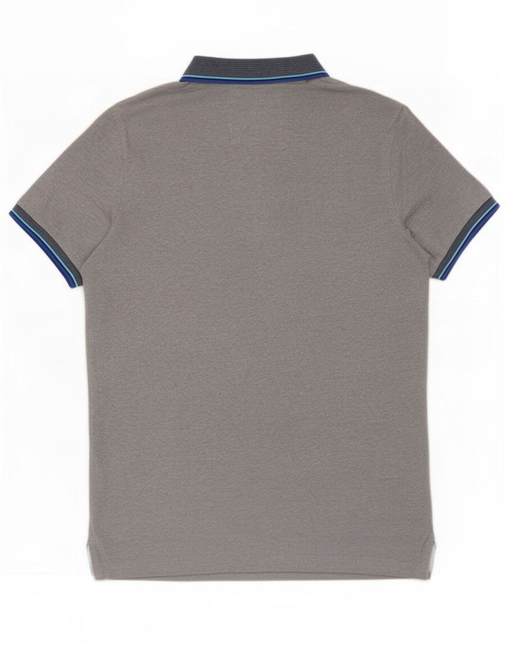 Ανδρικό μπλουζάκι πόλο Superdry XL γκρι ριγέ