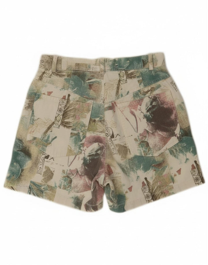 Vintage γυναικείο casual σορτς UK 12 Medium W26 Πολύχρωμο Floral