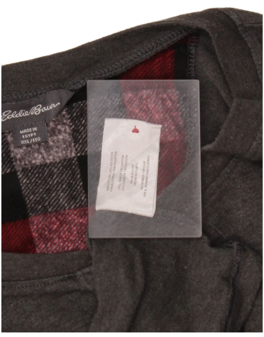 EDDIE BAUER Ανδρικό τοπ μακρυμάνικο 2XL γκρι βαμβακερό