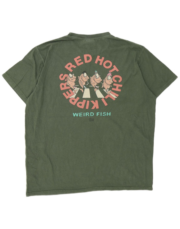 Ανδρικό μπλουζάκι Weird Fish Graphic T-Shirt 2XL πράσινο βαμβακερό