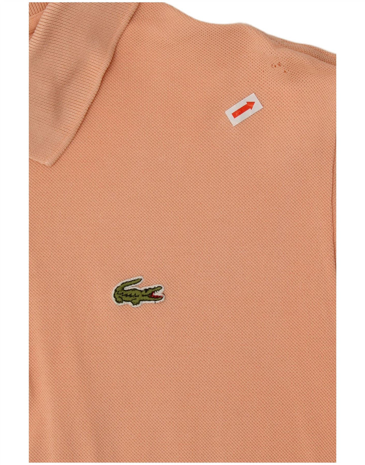 Ανδρικό μπλουζάκι πόλο LACOSTE Νούμερο 5 Μεγάλο Πορτοκαλί Βαμβακερό
