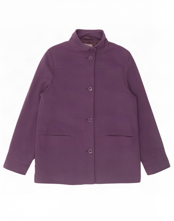 Marks & Spencer Γυναικείο Πανωφόρι UK 16 Large Purple New Wool