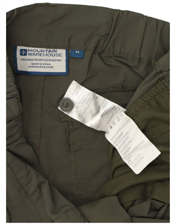Mountain Warehouse Ανδρικό ίσιο παντελόνι Cargo W34 L32 Green Polyester