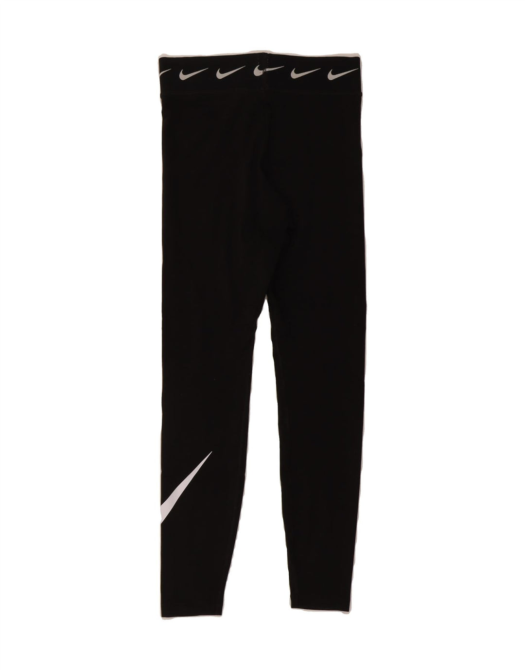 NIKE Womens Graphic Leggings UK 8 Small Black Cotton Vintage Nike and Second-Hand Nike from Messina Hembry 