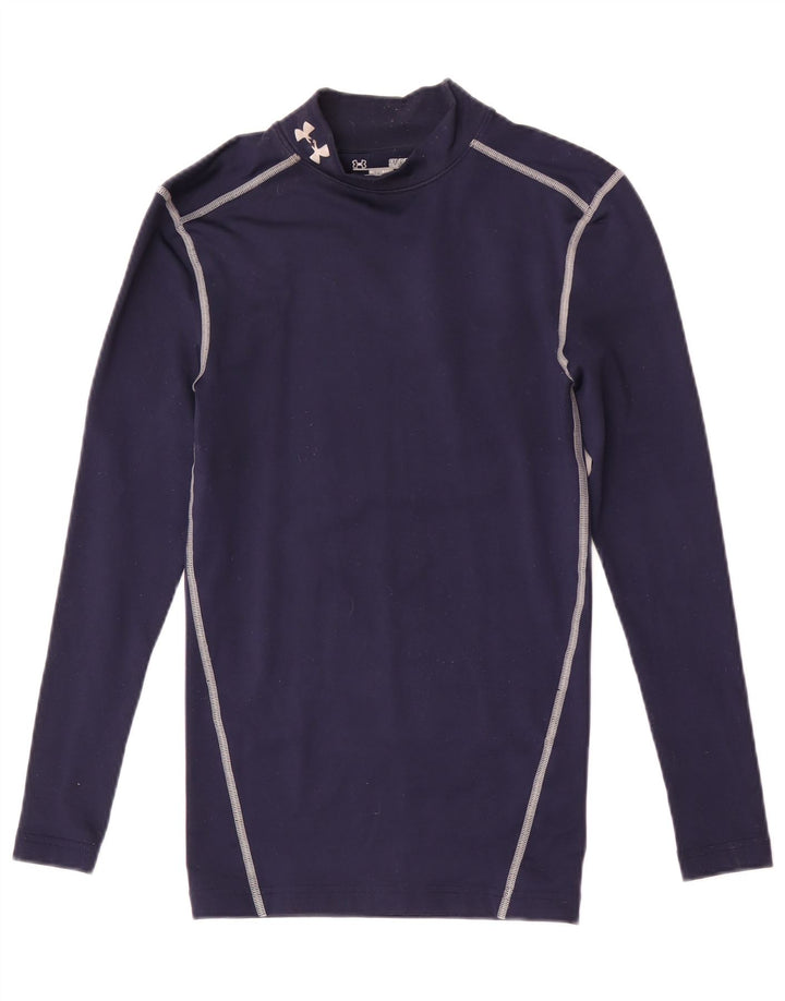 Under Armour Ανδρικό Cold Gear Graphic Top Μακρυμάνικο Μικρό Navy Blue ριγέ