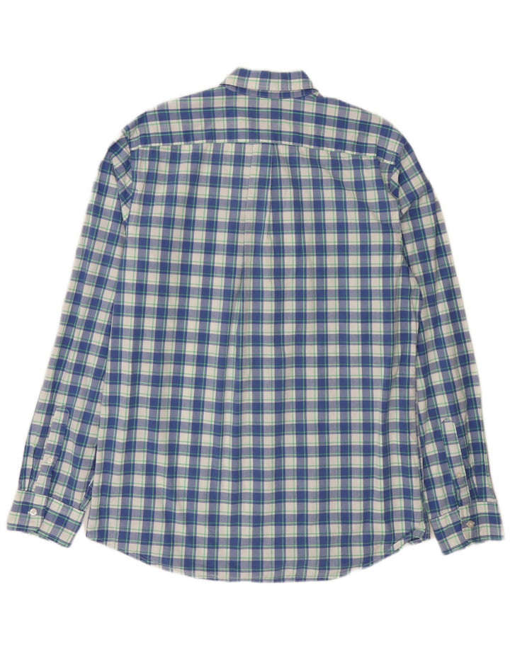 Ανδρικό πουκάμισο Gap Slim Fit Large Blue Check Cotton