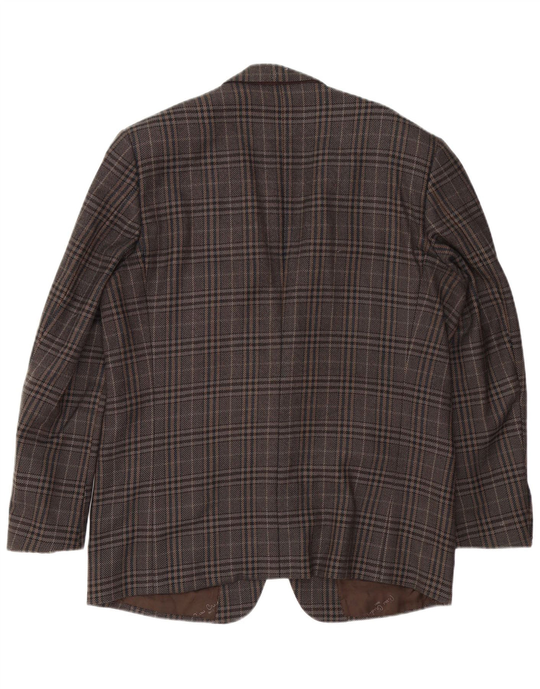 Pierre Cardin Ανδρικό σακάκι σακάκι με 2 κουμπιά UK 40 Large Brown Houndstooth