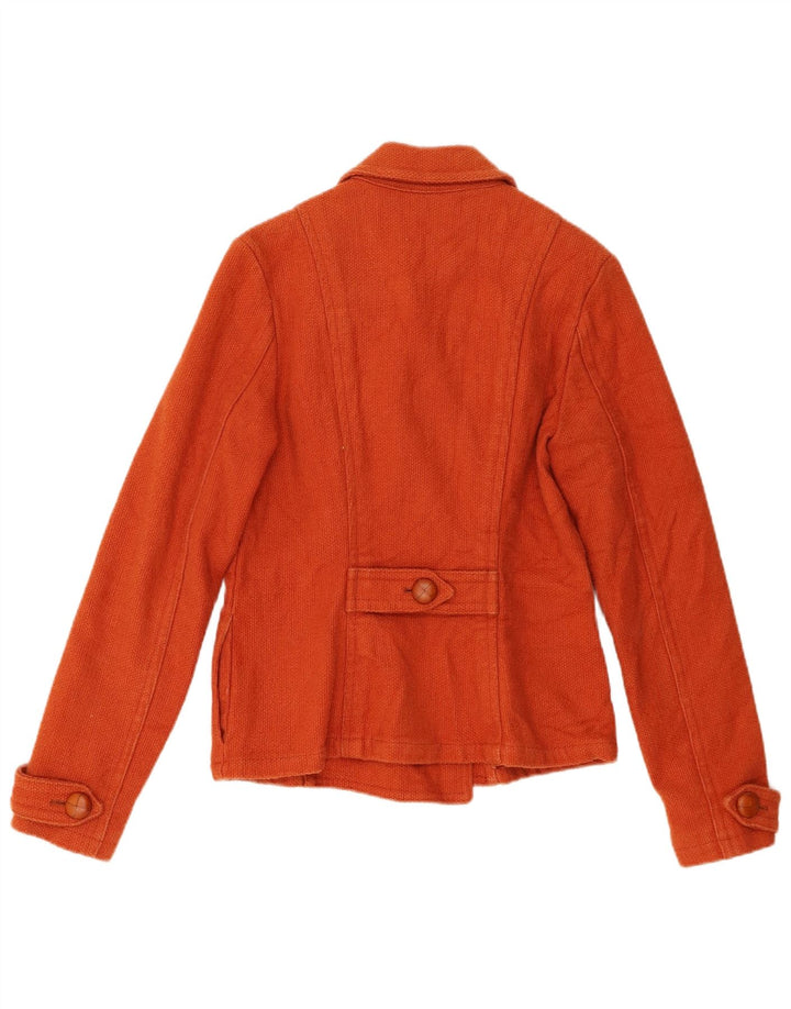 Max & Co. Γυναικείο παλτό μπιζελιού UK 10 Small Orange Cotton